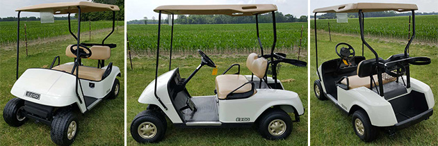 2012 EZ-GO TXT White Gas Golf Cart