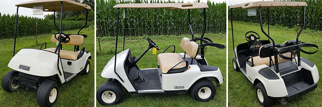 2010 EZGO Gas White Golf Cart 13.5 HP Kawasaki