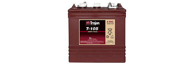 Trojan T-105 6 Volt Golf Cart Battery