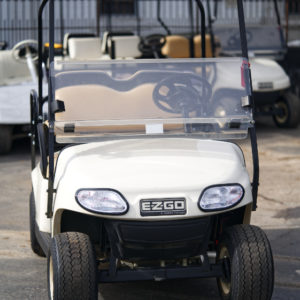 2014 EZGO Electric T48 White 4 Passenger Golf Cart